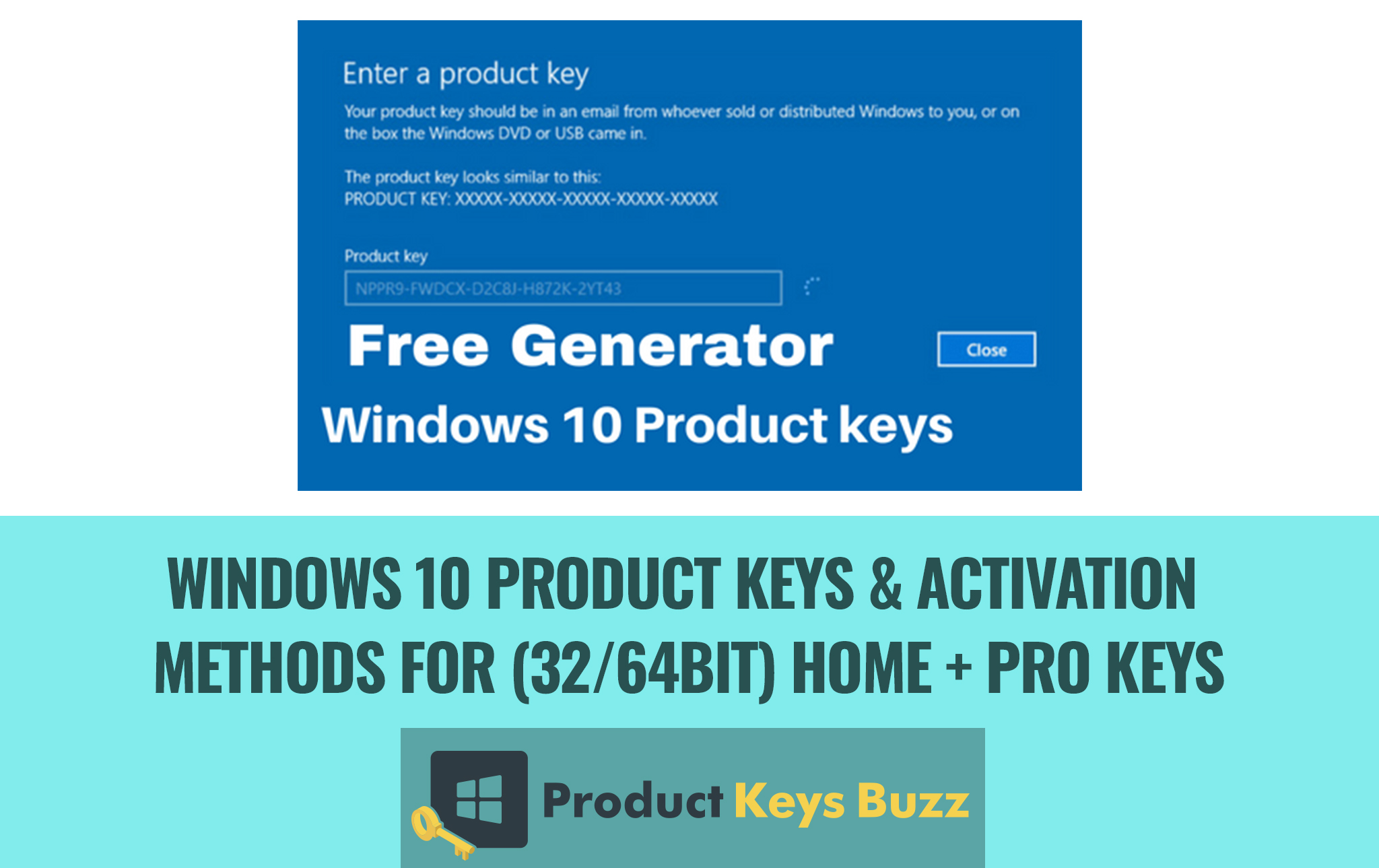 win10 key generator